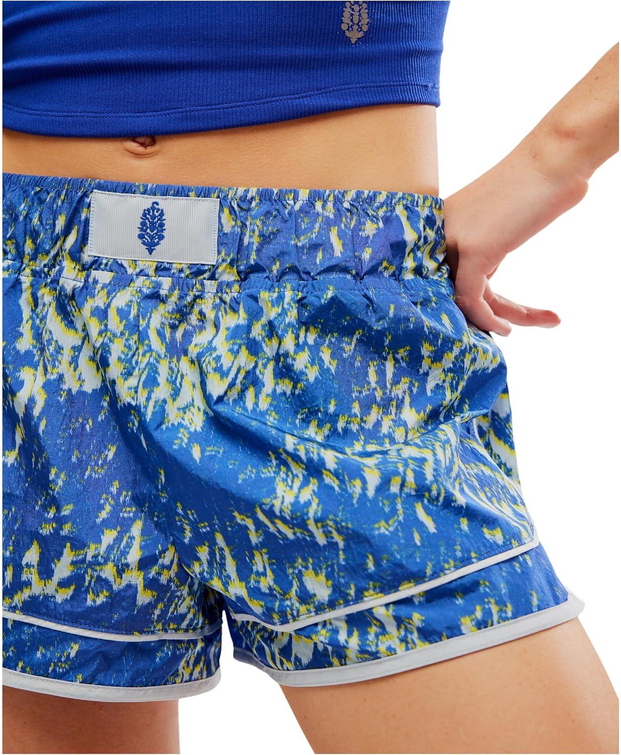 image:imageFree People Womens Varsity Blues Shorts PrintSpring Lily Combo
