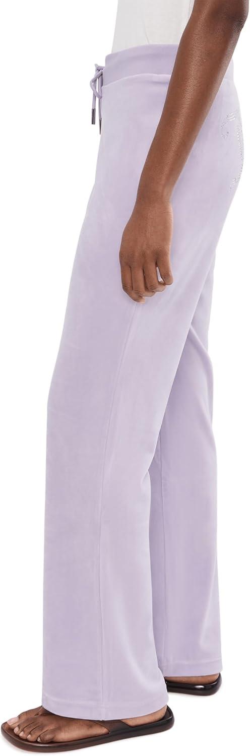 image:imageJuicy Couture Womens Rib Waist Velour Pants with DrawcordOrchid Petal