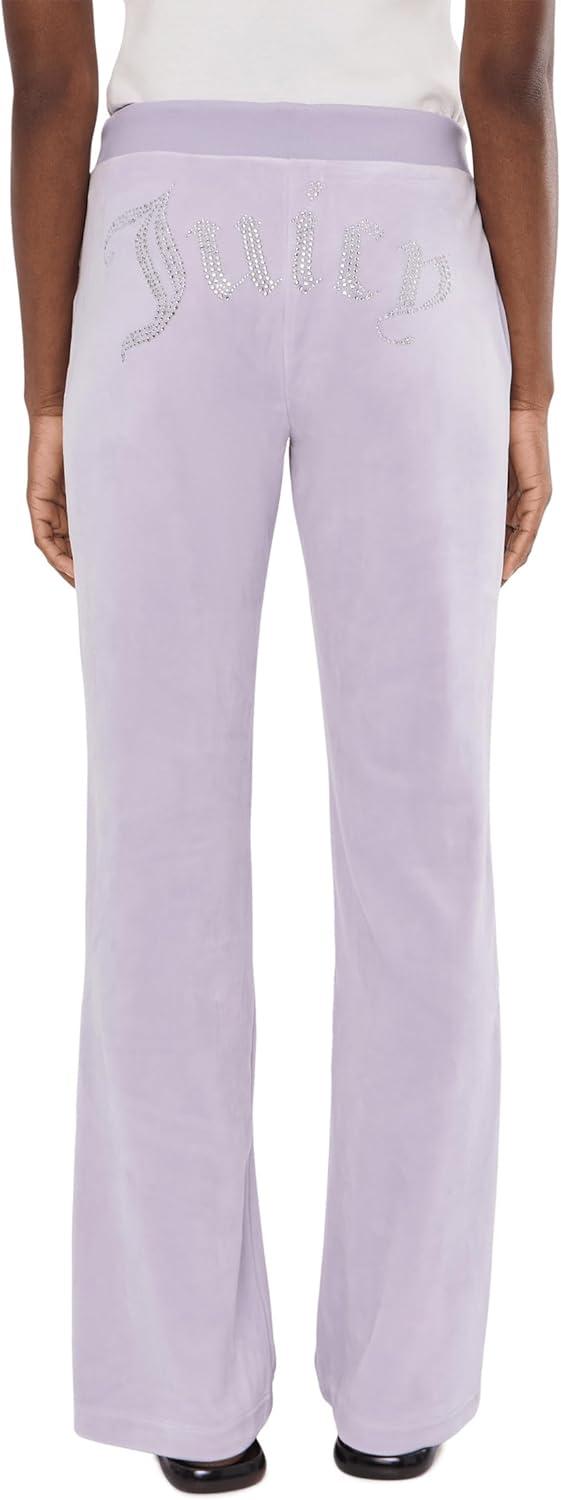 image:imageJuicy Couture Womens Rib Waist Velour Pants with DrawcordOrchid Petal