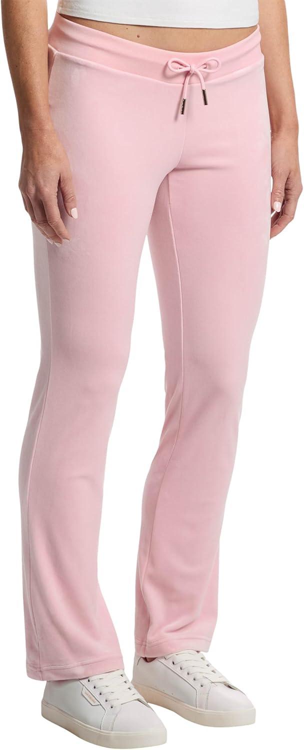 image:imageJuicy Couture Womens Rib Waist Velour Pants with DrawcordWhisper Pink