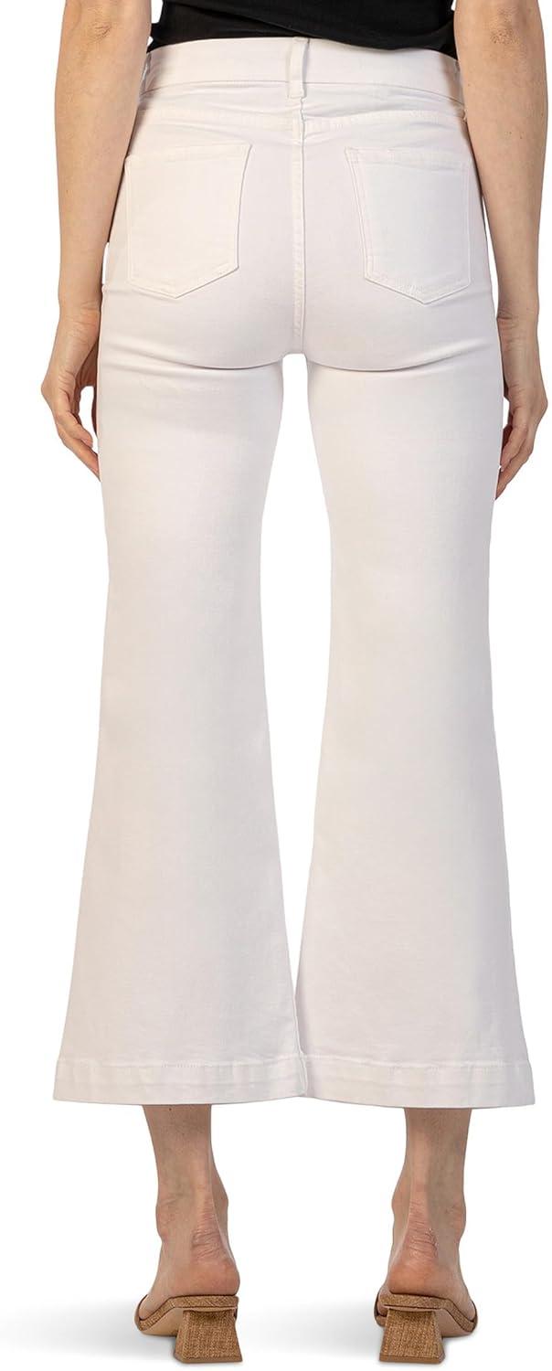 image:imageKUT from the Kloth Womens Meg High Rise Wide Leg with Patch PacketsOptic White