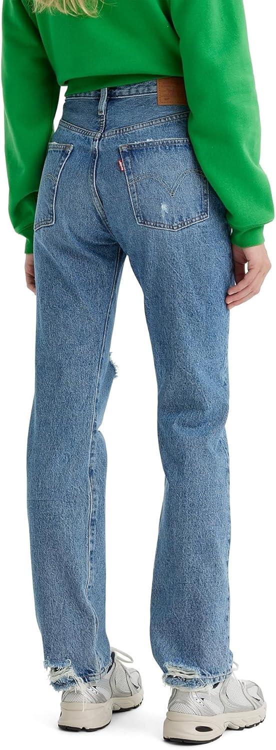 image:imageLevis Womens Premium 501 Original Fit JeansHits Different Light Indigo