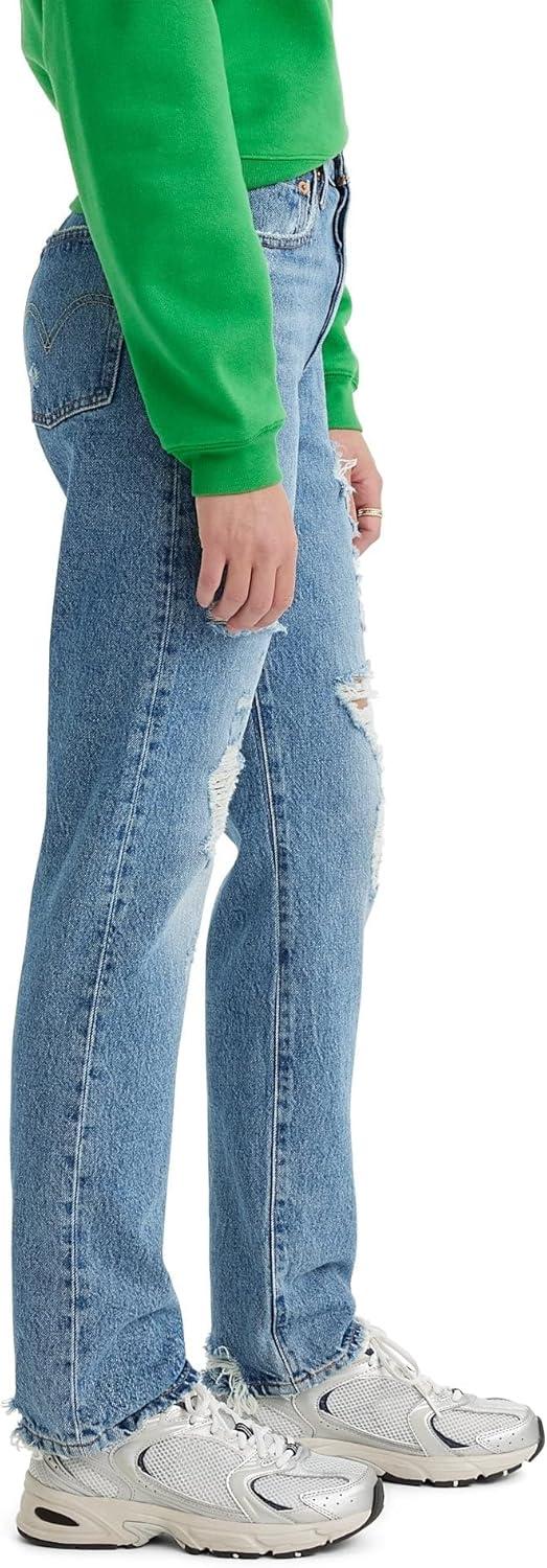 image:imageLevis Womens Premium 501 Original Fit JeansHits Different Light Indigo
