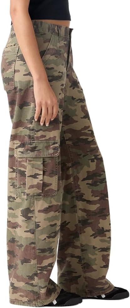 image:imageLevis Womens Superlow Loose Cargo PantsNew Waller Camo Covert Nonstretch