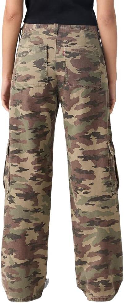 image:imageLevis Womens Superlow Loose Cargo PantsNew Waller Camo Covert Nonstretch