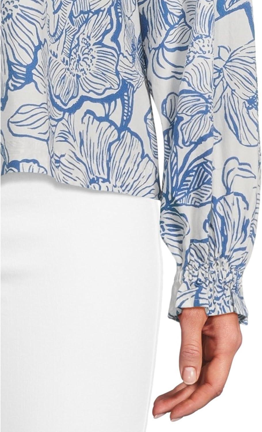 image:imageLilly Pulitzer Womens Aldina TopCoconut Unforgettable