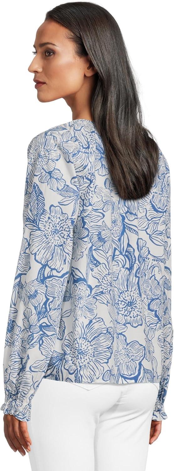image:imageLilly Pulitzer Womens Aldina TopCoconut Unforgettable