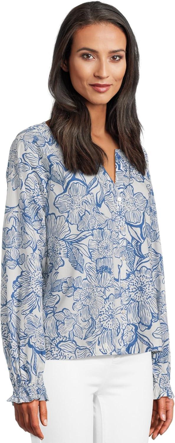 image:imageLilly Pulitzer Womens Aldina TopCoconut Unforgettable