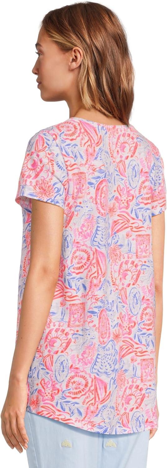 image:imageLilly Pulitzer Womens Etta Scoop NeckResort White Lil Sun Sea Sand