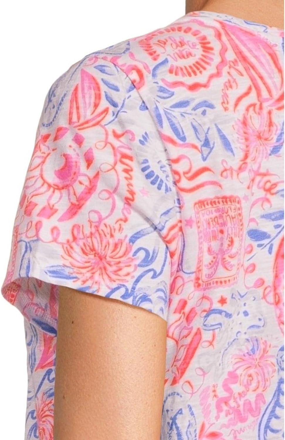 image:imageLilly Pulitzer Womens Etta Scoop NeckResort White Lil Sun Sea Sand