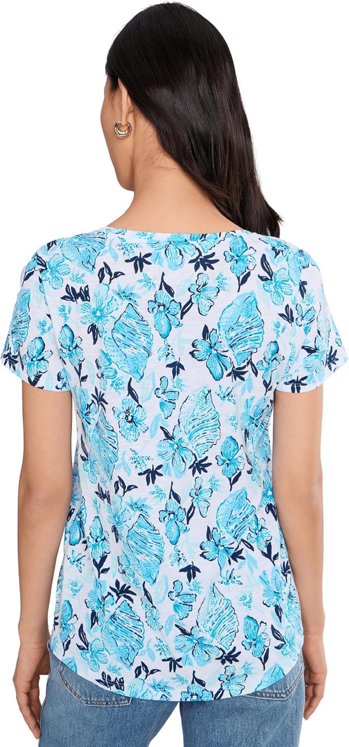 image:imageLilly Pulitzer Womens Etta Scoop NeckResort White Seashell Splendor