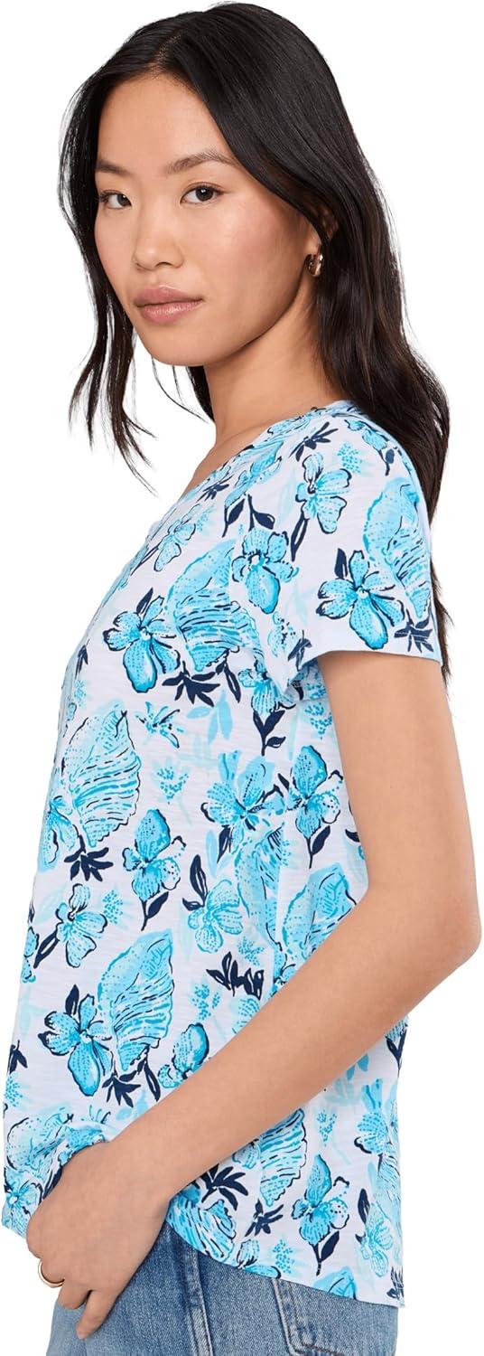 image:imageLilly Pulitzer Womens Etta Scoop NeckResort White Seashell Splendor