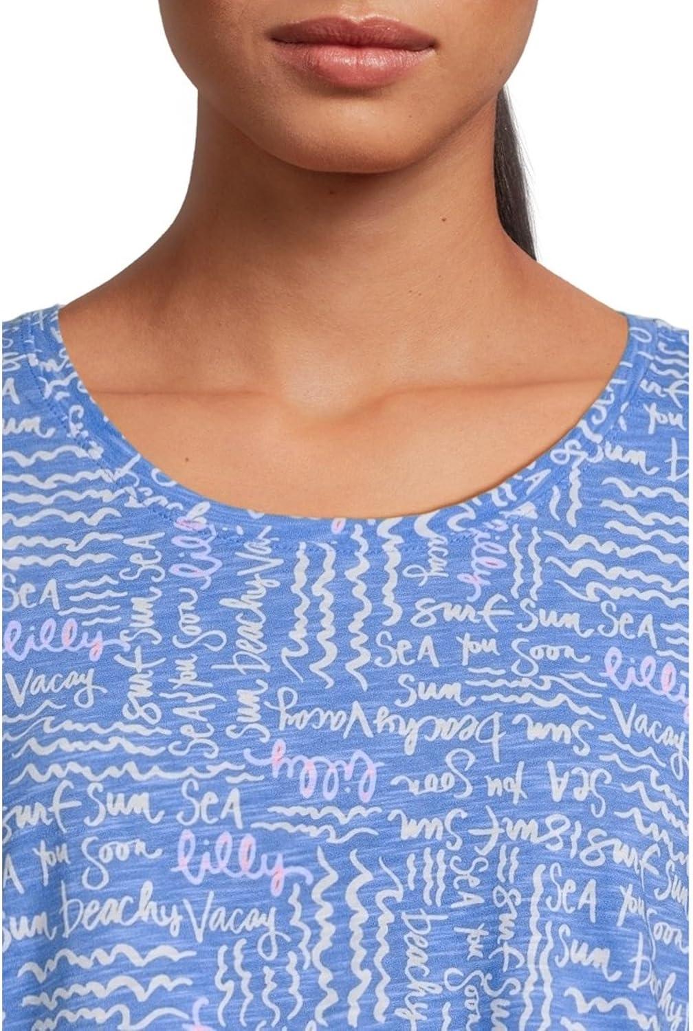 image:imageLilly Pulitzer Womens Etta Scoop NeckSunwashed Blue Seacrets