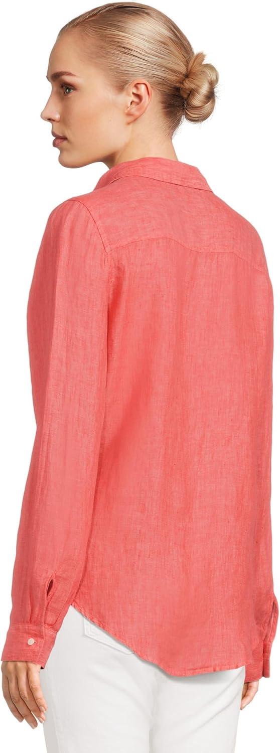 image:imageLilly Pulitzer Womens Sea View ButtonDownCane Coral X Sorbet Pink