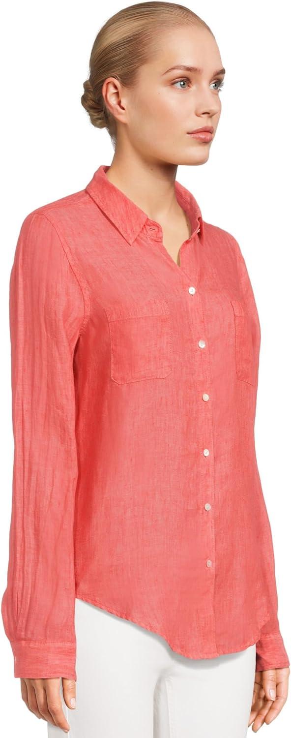 image:imageLilly Pulitzer Womens Sea View ButtonDownCane Coral X Sorbet Pink