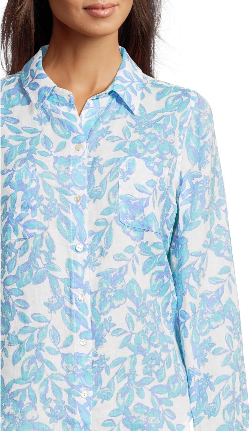 image:imageLilly Pulitzer Womens Sea View ButtonDownJacaranda Blue Simply the Zest