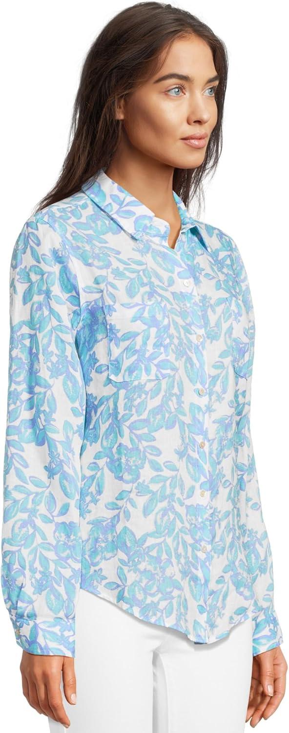 image:imageLilly Pulitzer Womens Sea View ButtonDownJacaranda Blue Simply the Zest