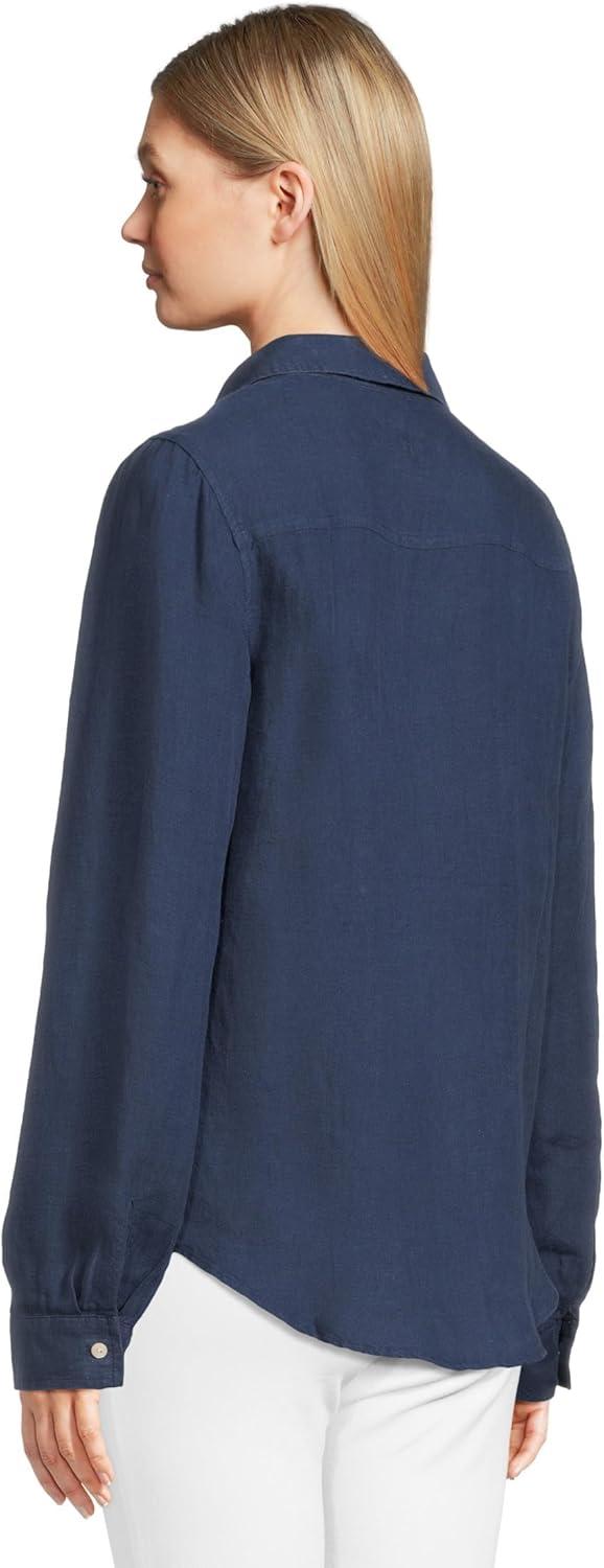 image:imageLilly Pulitzer Womens Sea View ButtonDownLow Tide Navy X Low Tide Navy