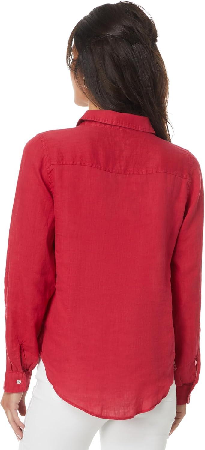 image:imageLilly Pulitzer Womens Sea View ButtonDownMalbec Red