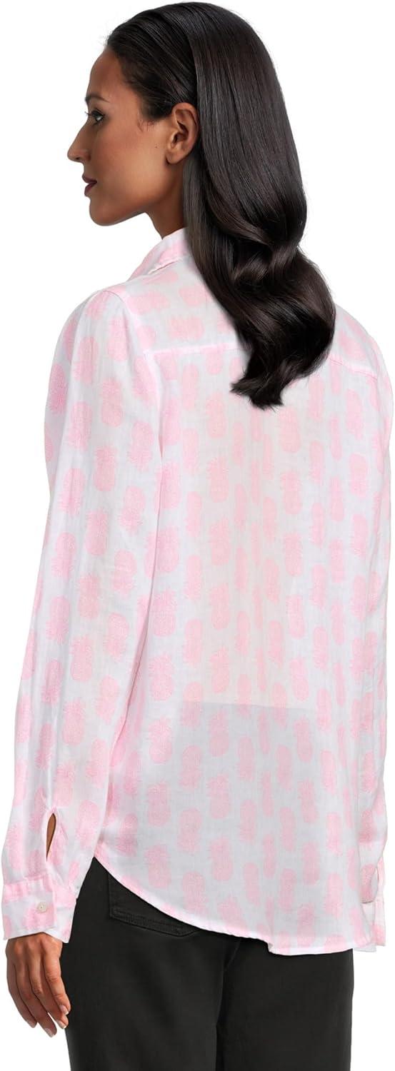 image:imageLilly Pulitzer Womens Sea View ButtonDownRousseau Pink Slice of Sunshine