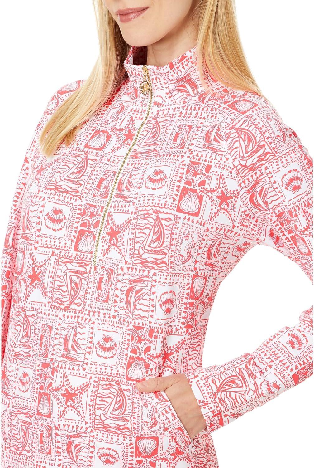image:imageLilly Pulitzer Womens UPF 50 Skipper PopoverMizner Red Seaside Harbour