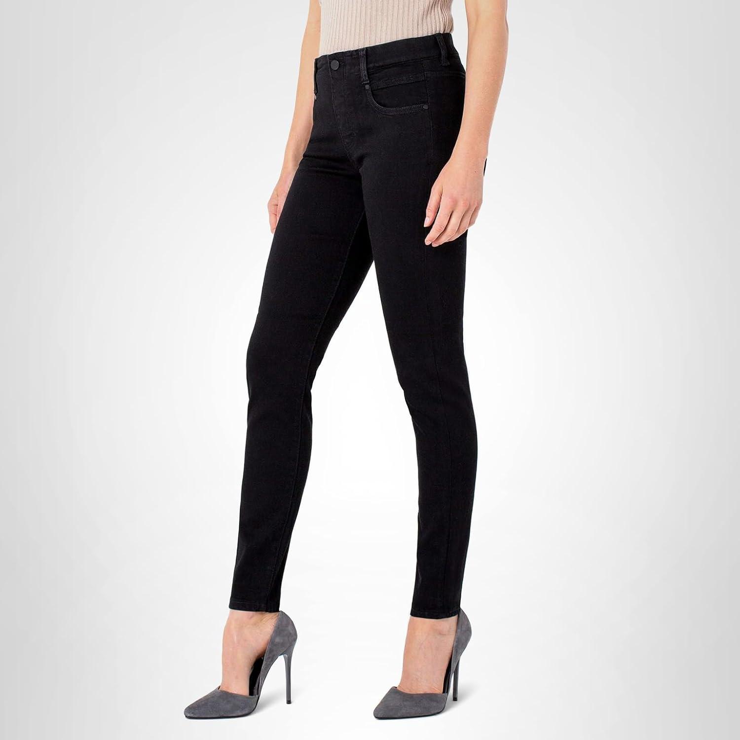 image:imageLiverpool Gia GliderRevolutionary PullOn JeansBlack Rinse