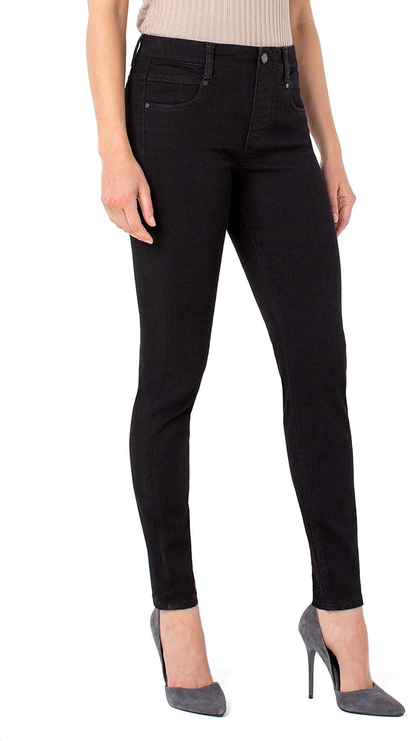 image:imageLiverpool Gia GliderRevolutionary PullOn JeansBlack Rinse