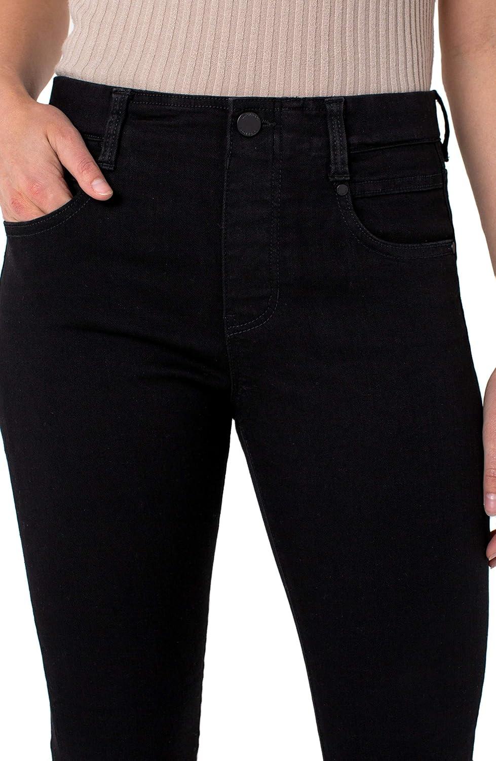 image:imageLiverpool Gia GliderRevolutionary PullOn JeansBlack Rinse