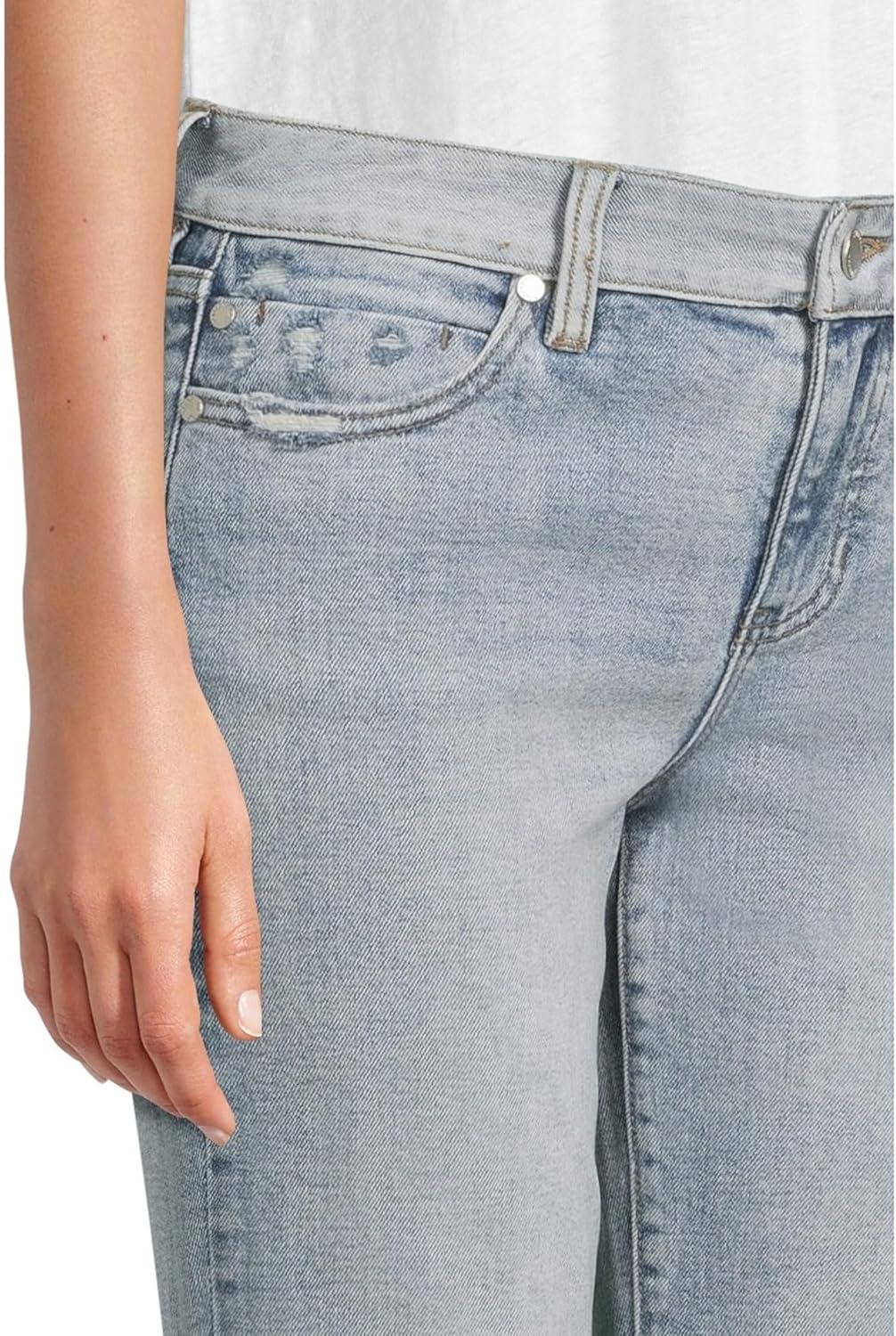 image:imageLiverpool Los Angeles Liv Mid Rise Blocked NonSkinny Skinny JeanSouth Beach
