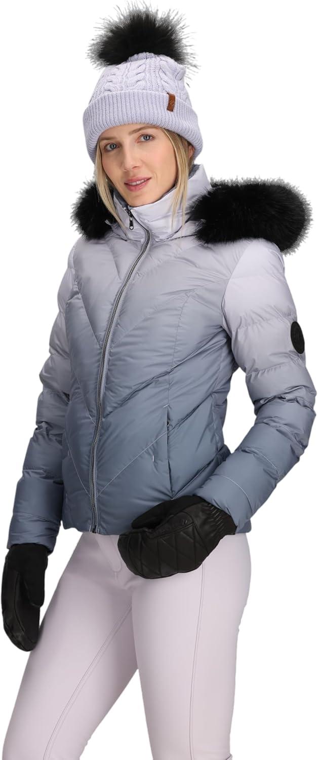 image:imageObermeyer womens Bombshell Luxe JacketGrey Pink Moonlight