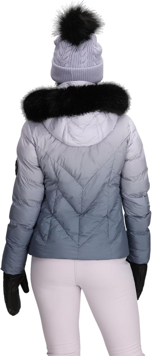 image:imageObermeyer womens Bombshell Luxe JacketGrey Pink Moonlight