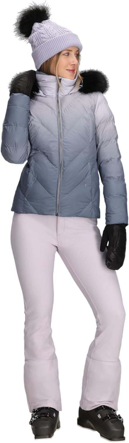 image:imageObermeyer womens Bombshell Luxe JacketGrey Pink Moonlight