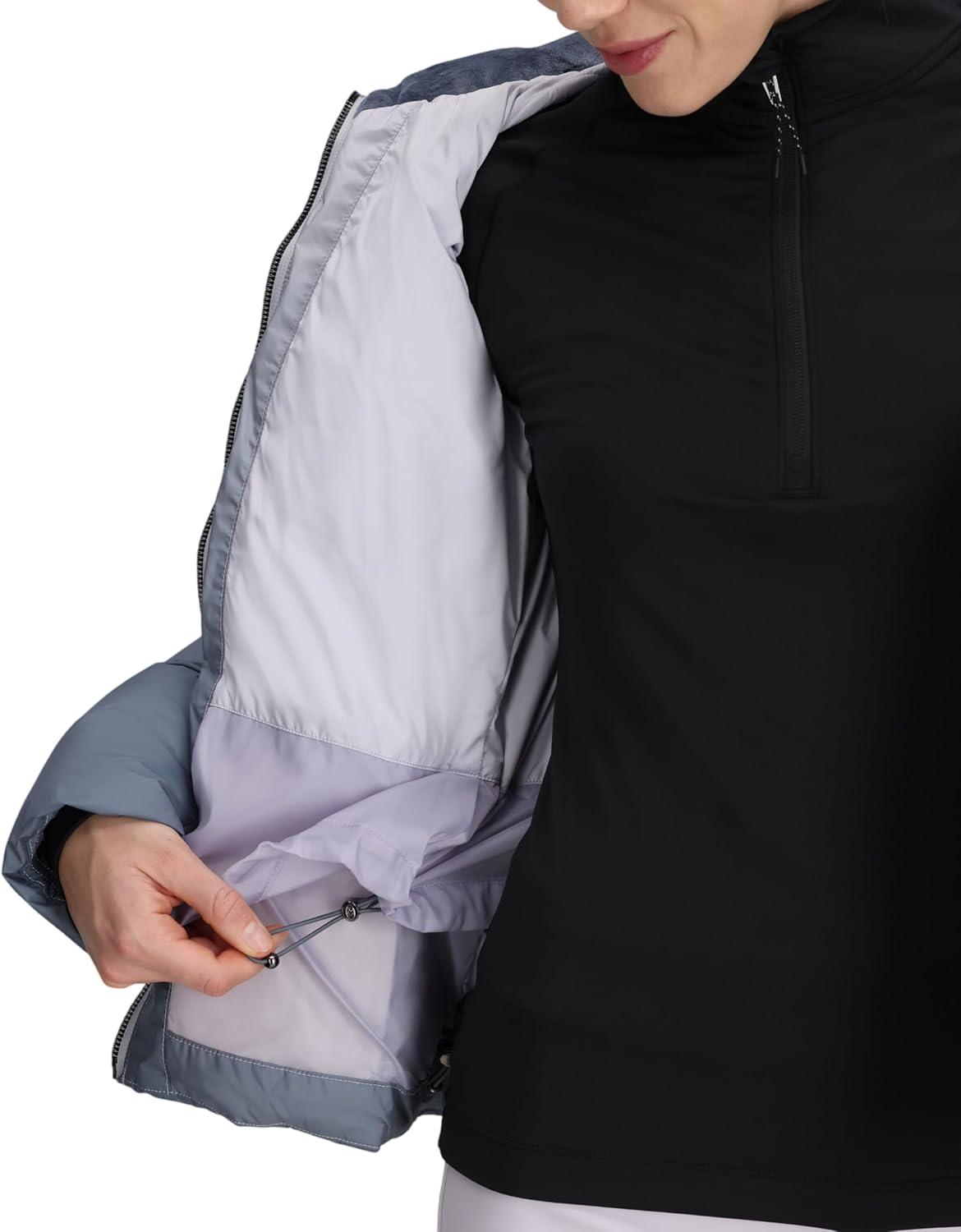 image:imageObermeyer womens Bombshell Luxe JacketGrey Pink Moonlight