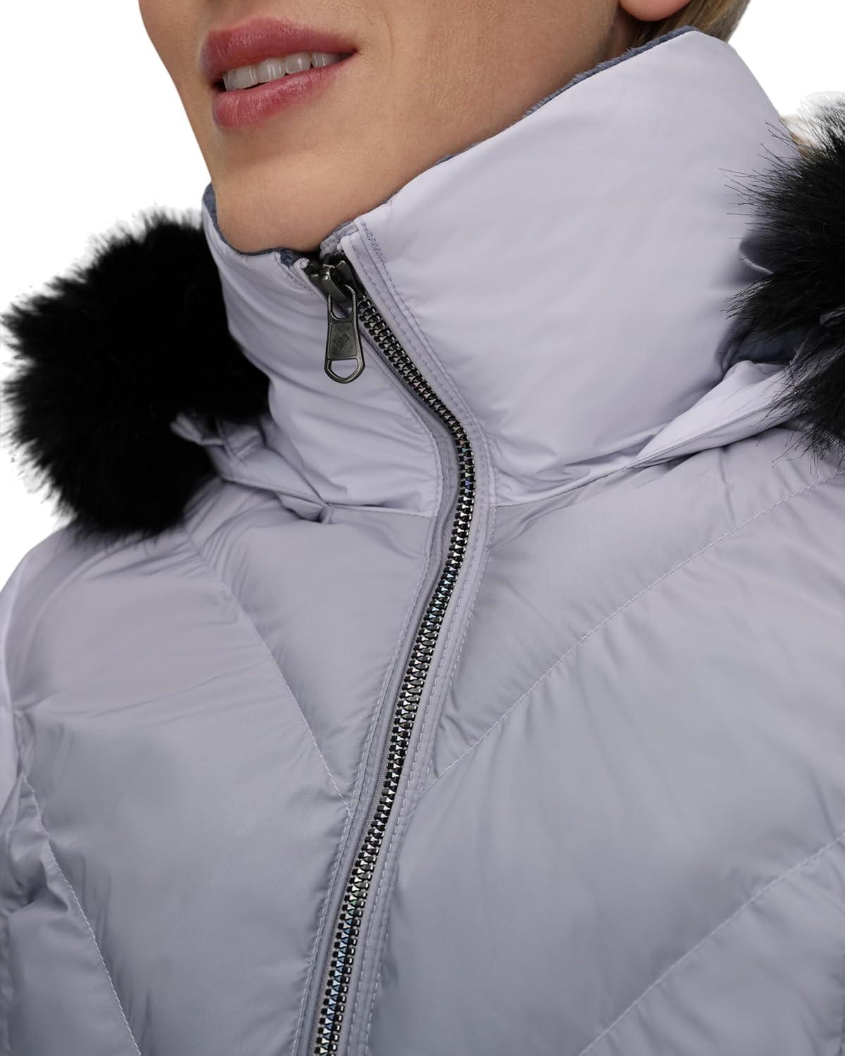 image:imageObermeyer womens Bombshell Luxe JacketGrey Pink Moonlight