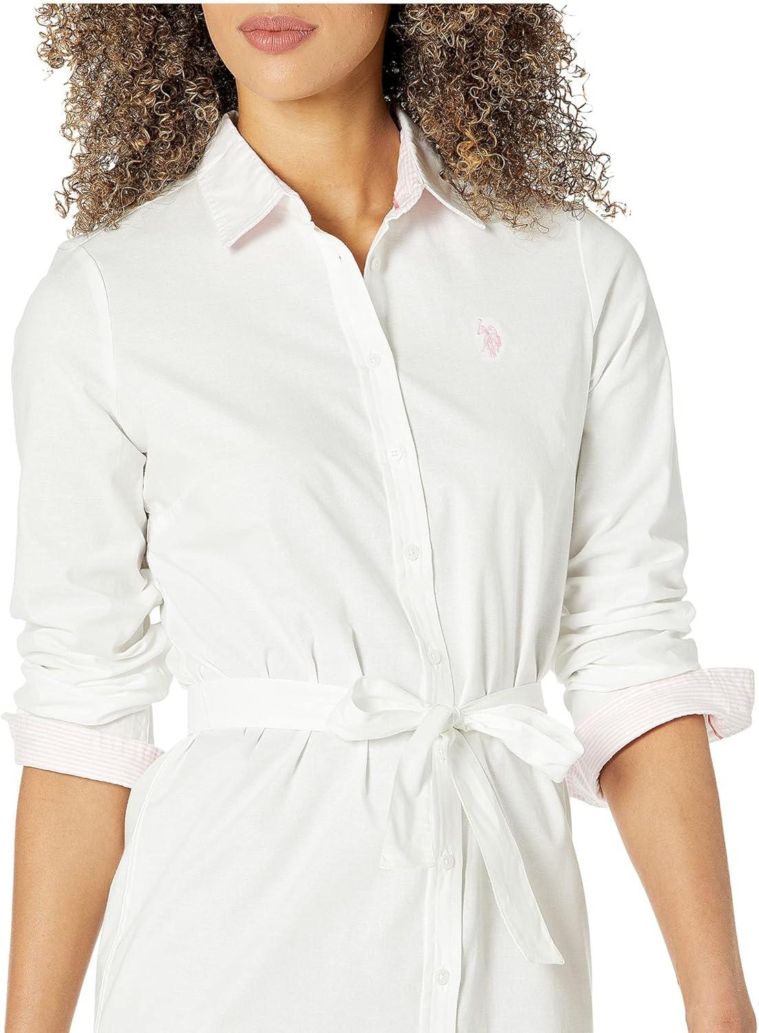 image:imageSOLID OXFORD DRESSOptic White