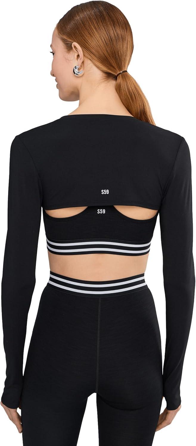 image:imageSPLITS59 Womens Amelia Airweight Lite ShrugBlack