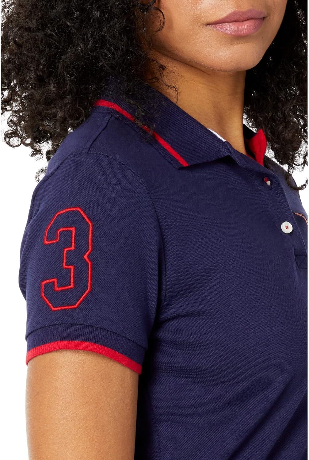 image:imageSolid Polo Shirt with Multitonal Logo by US Polo AssnEvening Blue