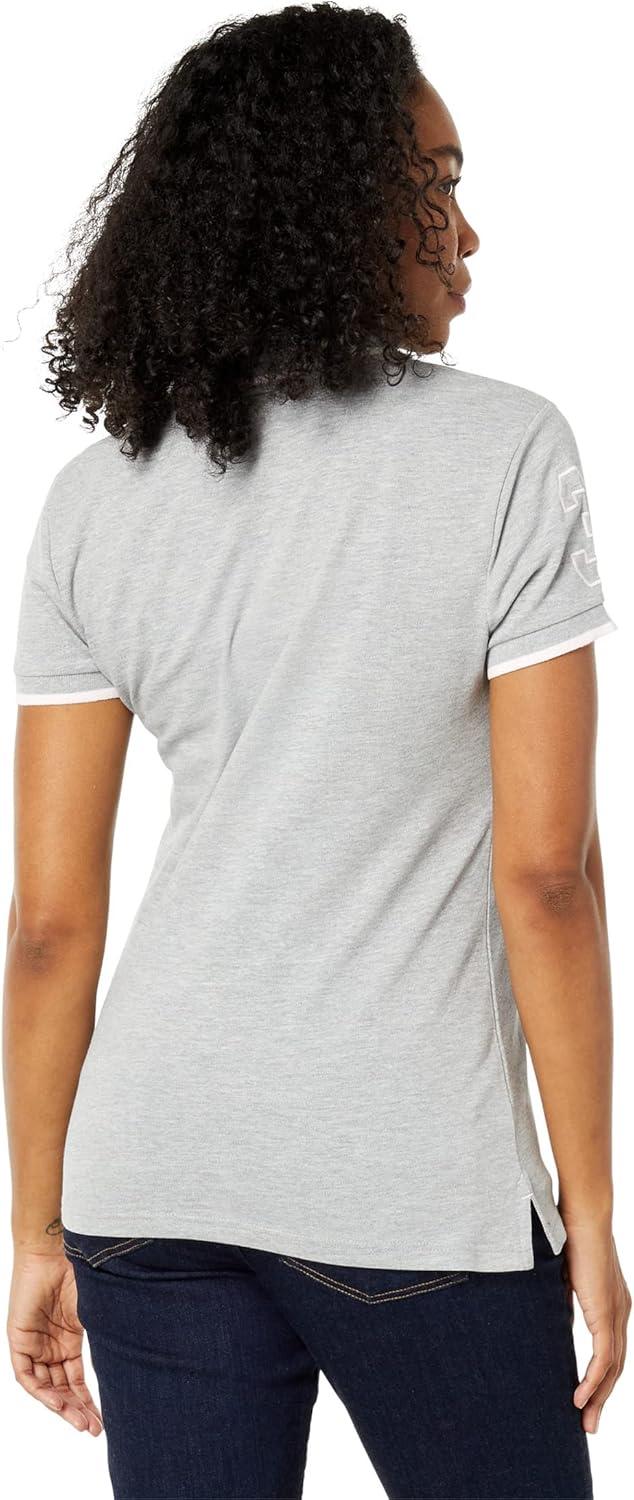 image:imageSolid Polo Shirt with Multitonal Logo by US Polo AssnHeather Grey