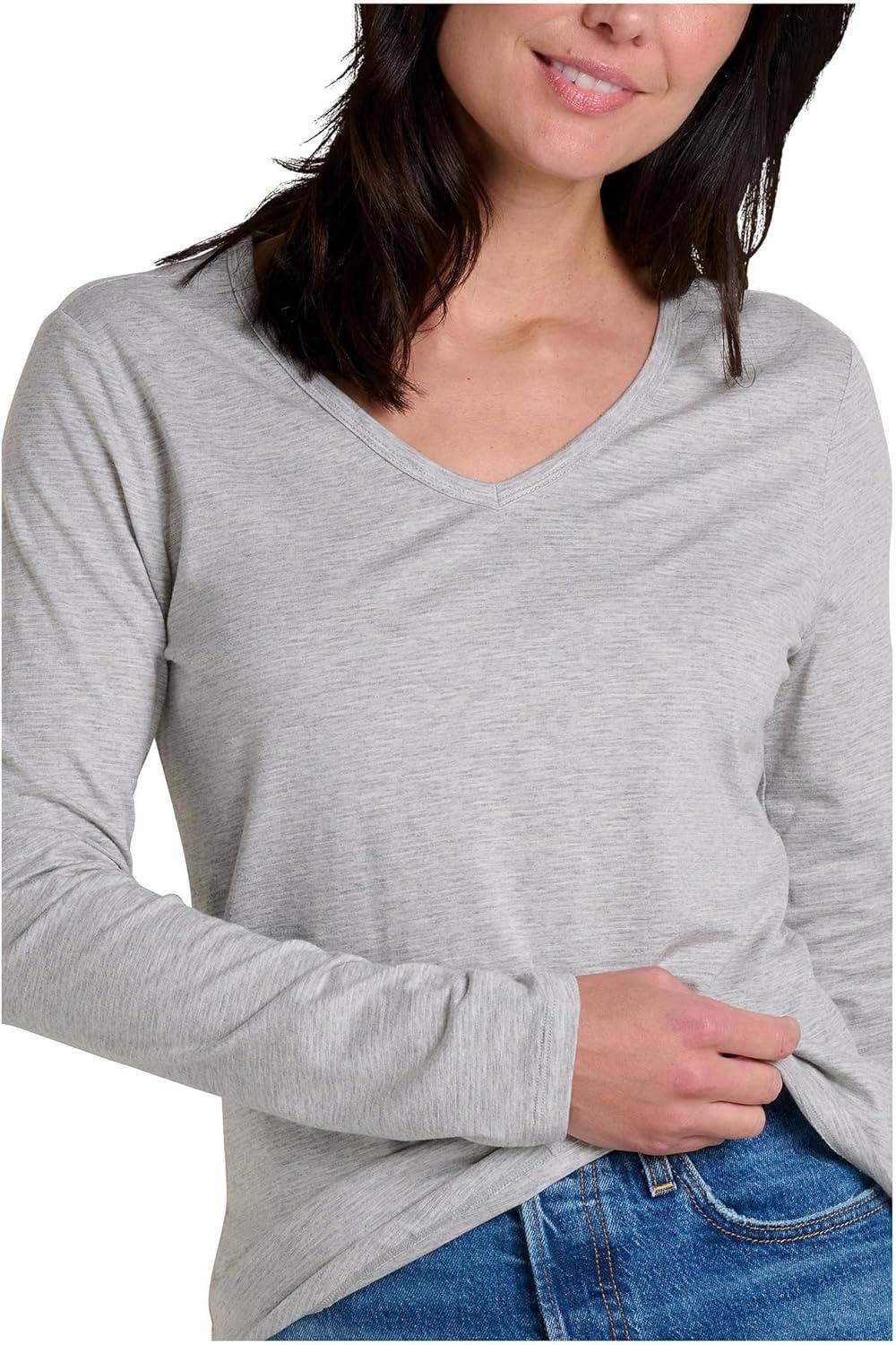 image:imageToadampCo Womens Marley II Long Sleeve TeeLight Heather Grey