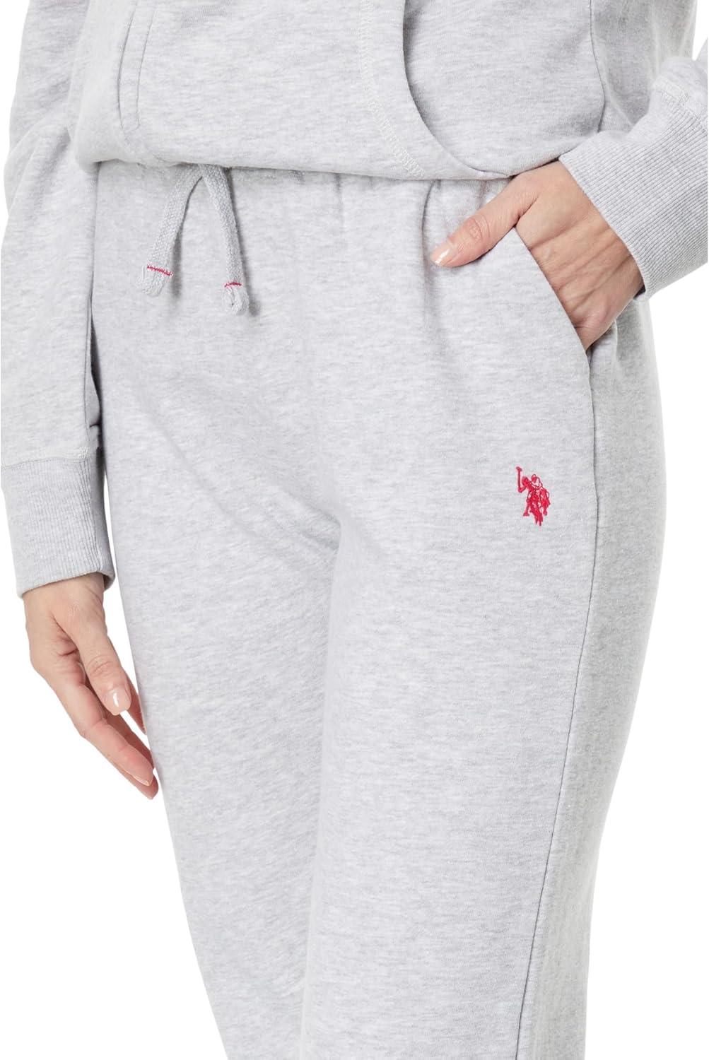 image:imageUS POLO ASSN HighWaist Joggers wPony SweatpantsLight Grey Heather