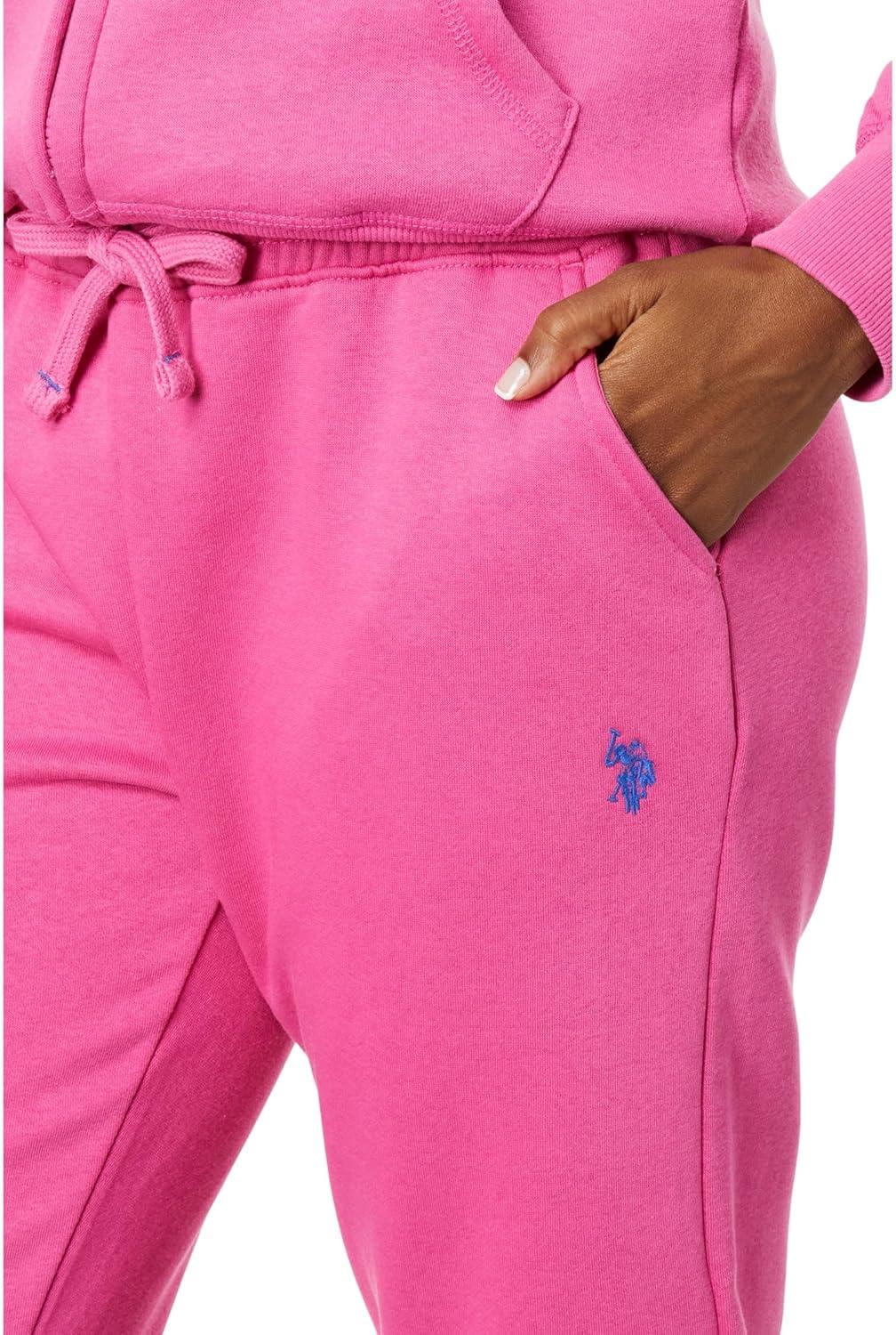 image:imageUS POLO ASSN HighWaist Joggers wPony SweatpantsPink Pizazz