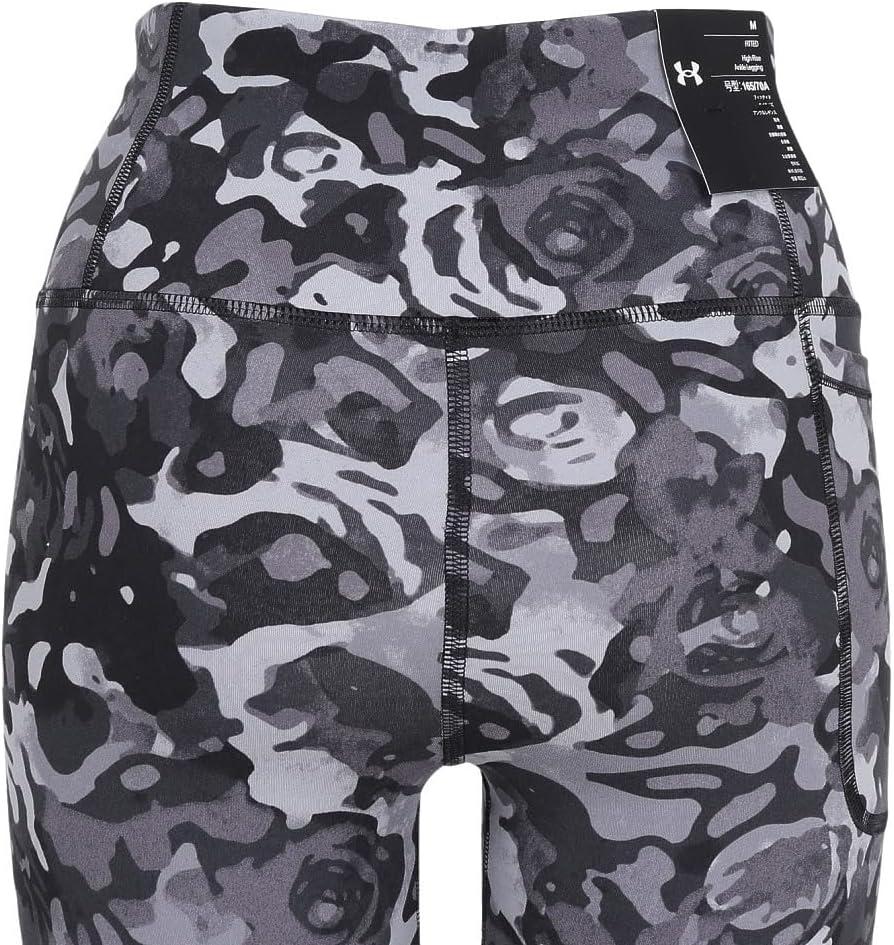 image:imageUnder Armour Womens Motion Print Ankle LeggingsBlackTitan GrayWhite
