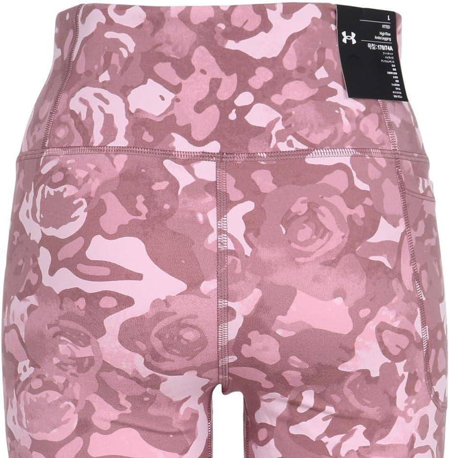 image:imageUnder Armour Womens Motion Print Ankle LeggingsPrime PinkPink ElixirWhite