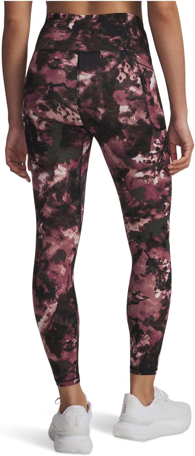 image:imageUnder Armour Womens Motion Print Ankle LeggingsSummit WhiteFuchsia DuskTourmaline Pink