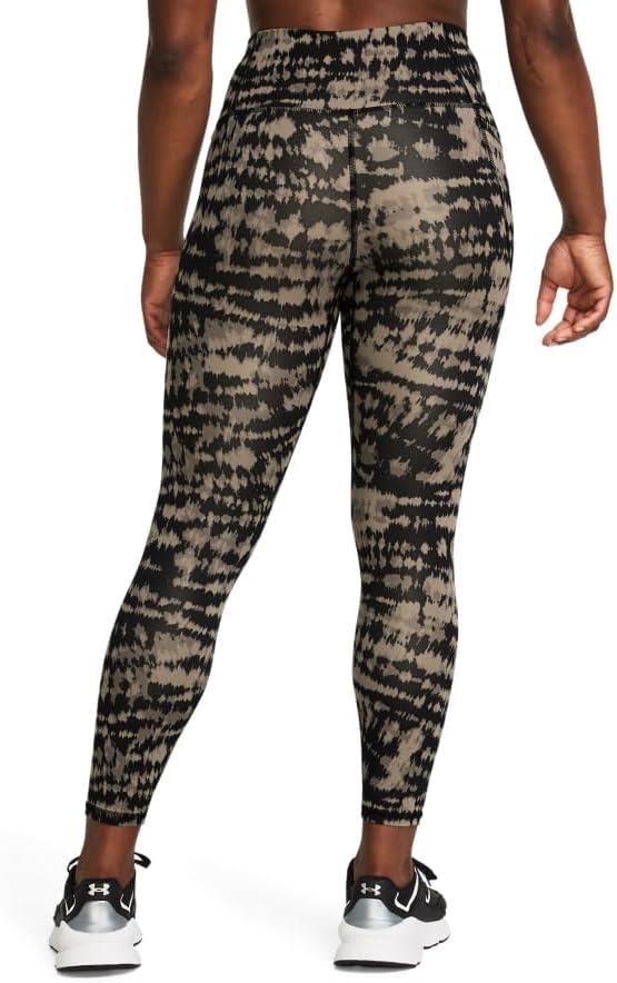 image:imageUnder Armour Womens Motion Print Ankle LeggingsTimberwolf TaupeBlackBlack