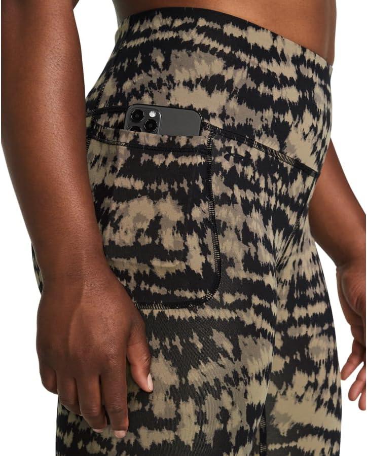 image:imageUnder Armour Womens Motion Print Ankle LeggingsTimberwolf TaupeBlackBlack