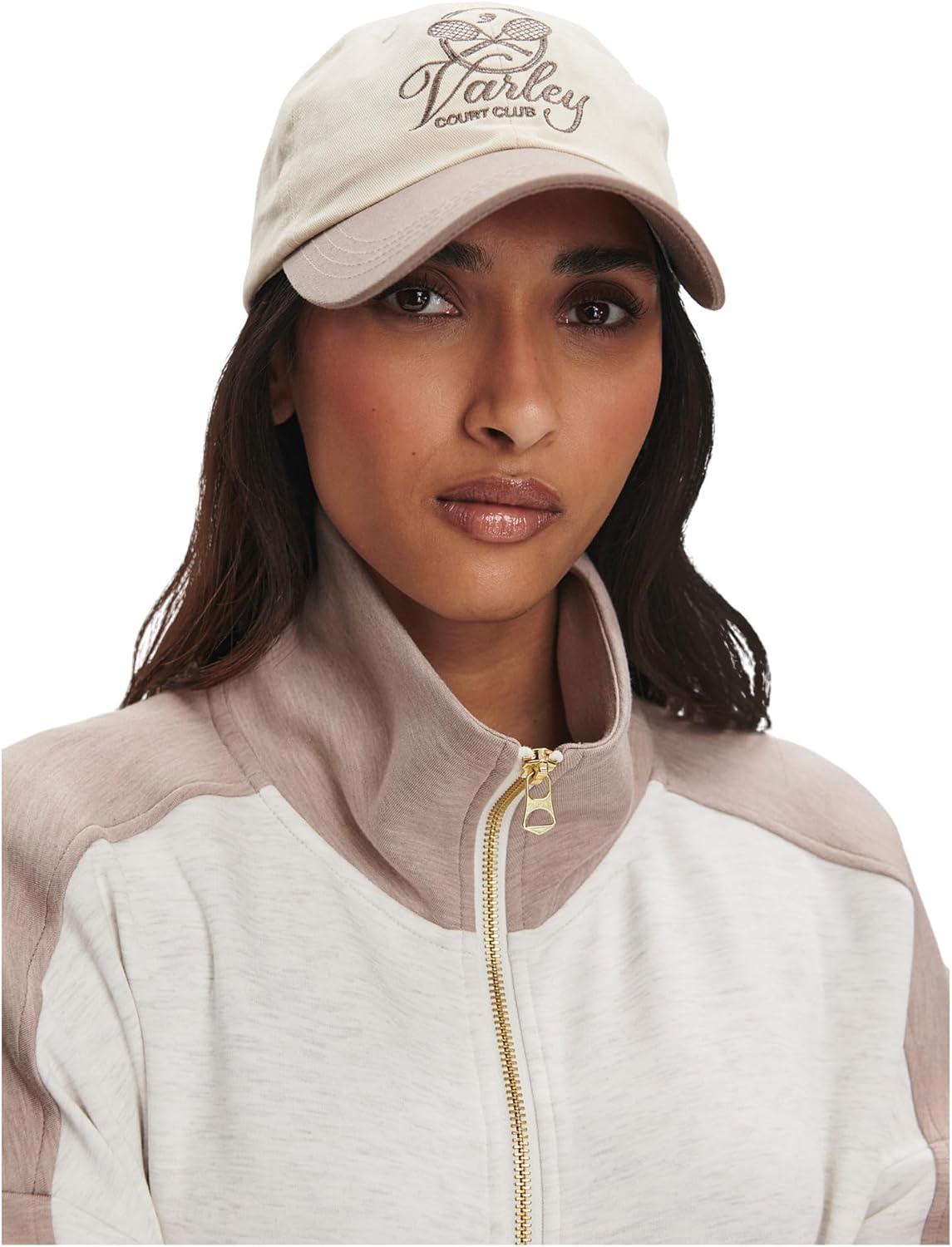 image:imageVarley womens Garcia 2 Tone Zip Through SweatIvory MarlTaupe Marl