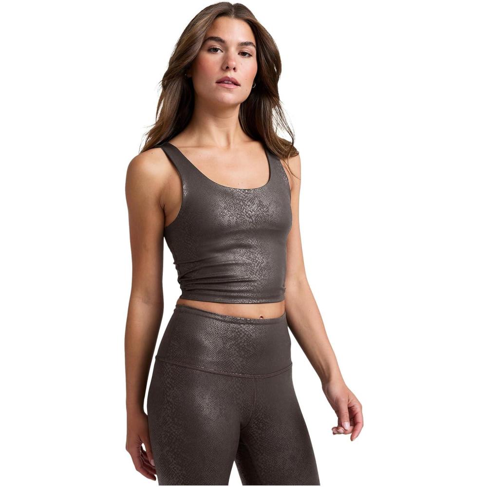 image:imageBeyond Yoga Womens Powershine SportStreet Cropped TankViper Espresso
