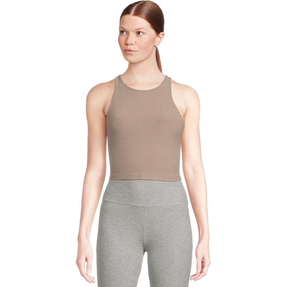 image:imageBeyond Yoga Womens Spacedye Refocus Cropped TankBirch Heather