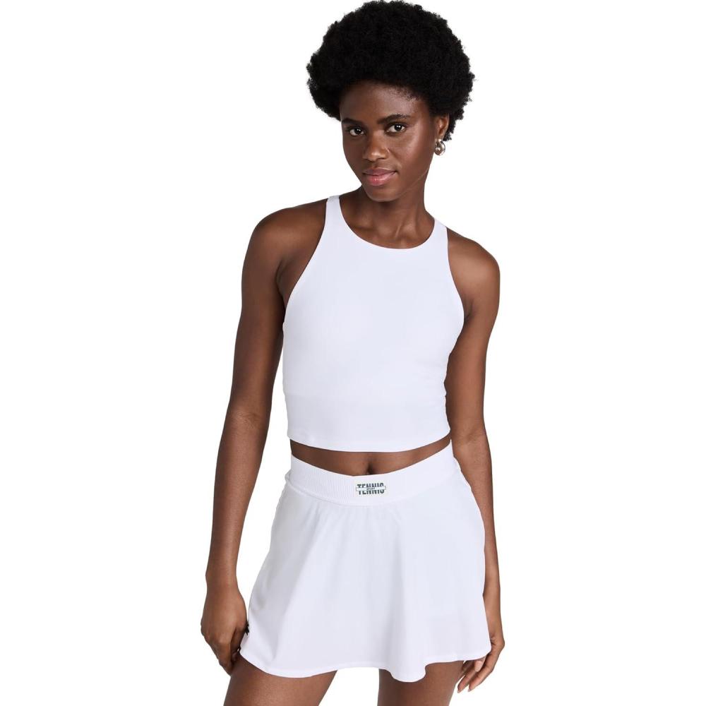 image:imageBeyond Yoga Womens Spacedye Refocus Cropped TankCloud White